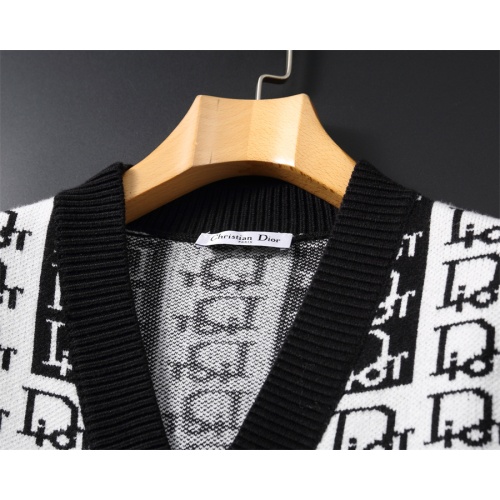 Replica Christian Dior Sweaters Long Sleeved For Men #1251259 $60.00 USD for Wholesale