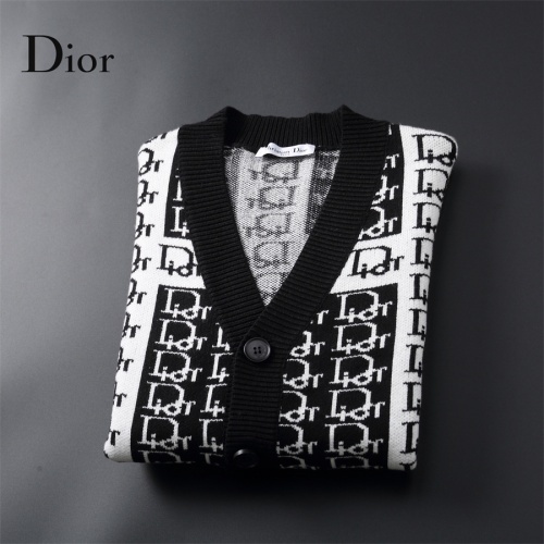 Replica Christian Dior Sweaters Long Sleeved For Men #1251259 $60.00 USD for Wholesale