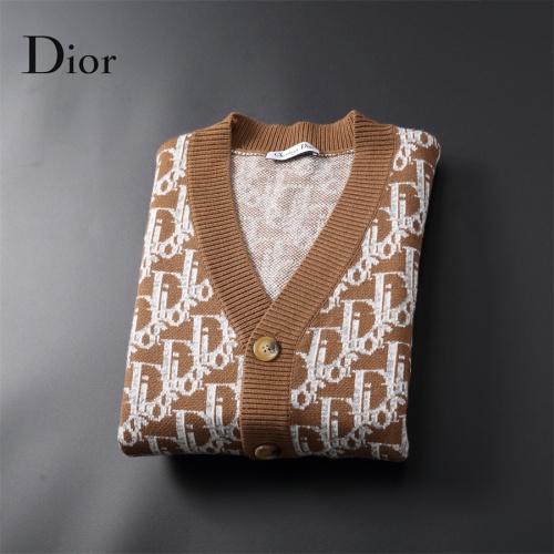 Replica Christian Dior Sweaters Long Sleeved For Men #1251260 $60.00 USD for Wholesale