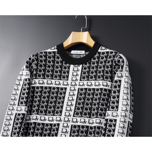 Replica Christian Dior Sweaters Long Sleeved For Men #1251261 $52.00 USD for Wholesale