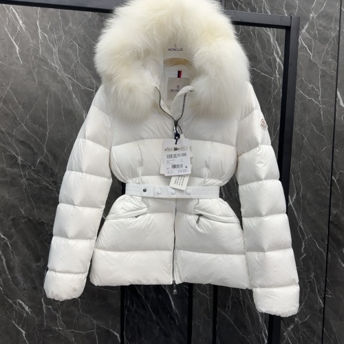 Moncler Down Feather Coat Long Sleeved For Women #1251263 $230.00 USD, Wholesale Replica Moncler Down Feather Coat