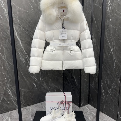 Replica Moncler Down Feather Coat Long Sleeved For Women #1251263 $230.00 USD for Wholesale