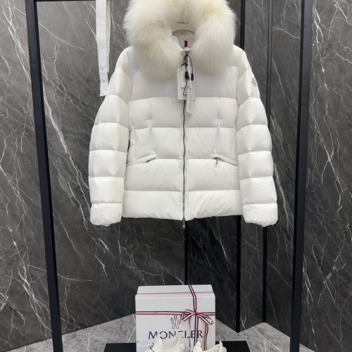 Replica Moncler Down Feather Coat Long Sleeved For Women #1251263 $230.00 USD for Wholesale