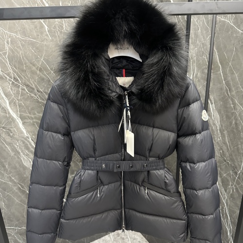 Moncler Down Feather Coat Long Sleeved For Women #1251266 $230.00 USD, Wholesale Replica Moncler Down Feather Coat