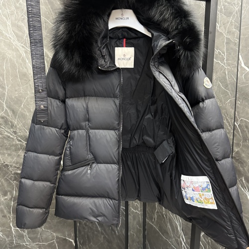 Replica Moncler Down Feather Coat Long Sleeved For Women #1251266 $230.00 USD for Wholesale