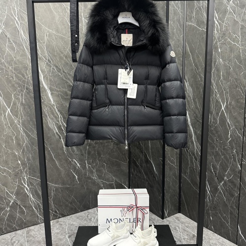 Replica Moncler Down Feather Coat Long Sleeved For Women #1251266 $230.00 USD for Wholesale