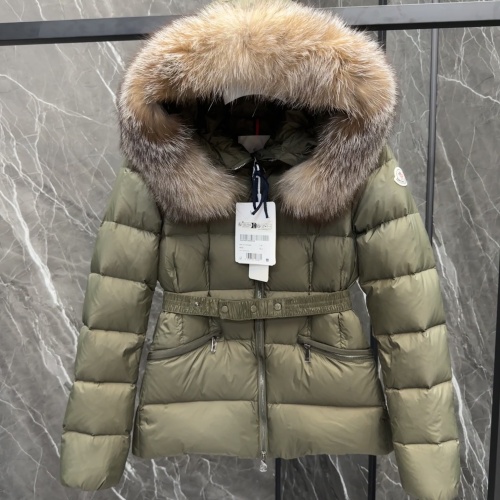 Moncler Down Feather Coat Long Sleeved For Women #1251268 $230.00 USD, Wholesale Replica Moncler Down Feather Coat