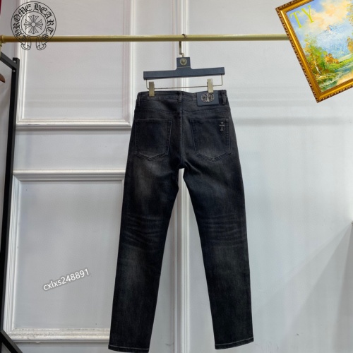 Replica Chrome Hearts Jeans For Men #1251285 $48.00 USD for Wholesale