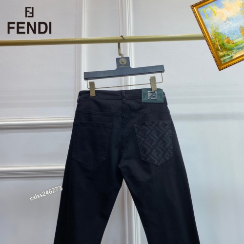 Replica Fendi Jeans For Men #1251297 $48.00 USD for Wholesale