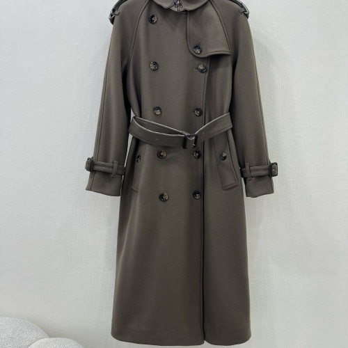 Burberry Trench Coat Long Sleeved For Women #1251441 $225.00 USD, Wholesale Replica Burberry Trench Coat