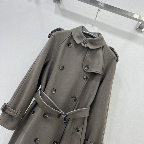 Replica Burberry Trench Coat Long Sleeved For Women #1251441 $225.00 USD for Wholesale