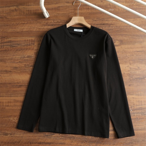 Prada T-Shirts Long Sleeved For Men #1251496 $40.00 USD, Wholesale Replica Prada T-Shirts