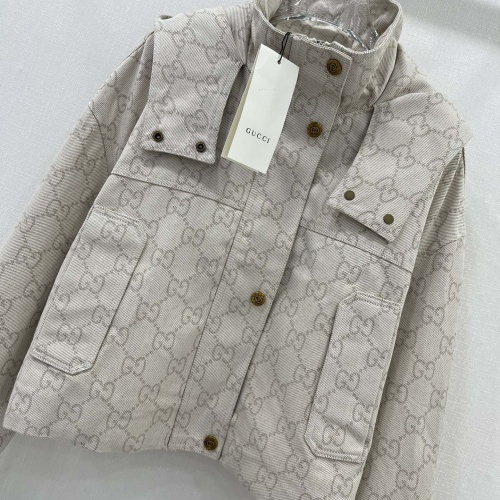 Replica Gucci Jackets Long Sleeved For Women #1251554 $118.00 USD for Wholesale