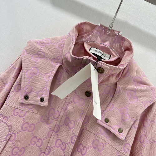 Replica Gucci Jackets Long Sleeved For Women #1251555 $118.00 USD for Wholesale