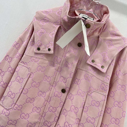 Replica Gucci Jackets Long Sleeved For Women #1251555 $118.00 USD for Wholesale