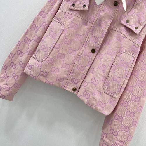 Replica Gucci Jackets Long Sleeved For Women #1251555 $118.00 USD for Wholesale