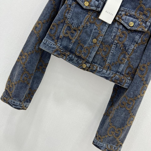 Replica Gucci Jackets Long Sleeved For Women #1251557 $105.00 USD for Wholesale