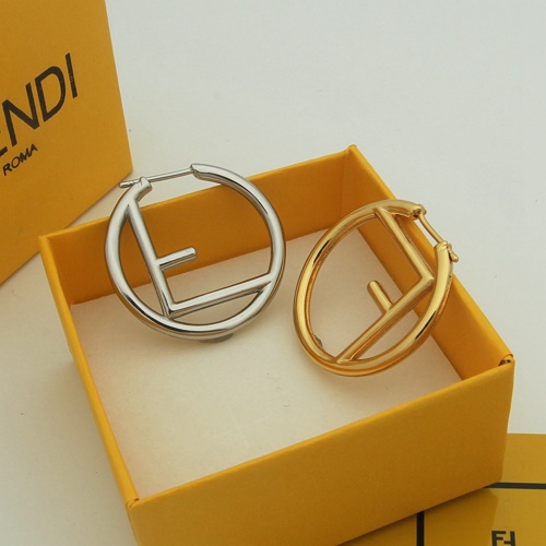 Replica Fendi Earrings For Women #1251616 $32.00 USD for Wholesale