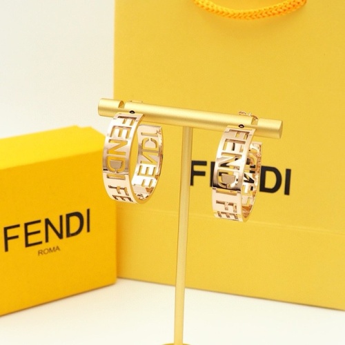 Replica Fendi Earrings For Women #1251618 $32.00 USD for Wholesale