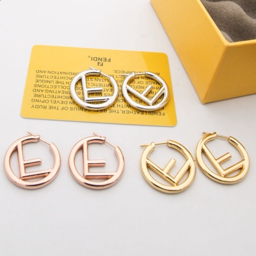 Replica Fendi Earrings For Women #1251620 $29.00 USD for Wholesale