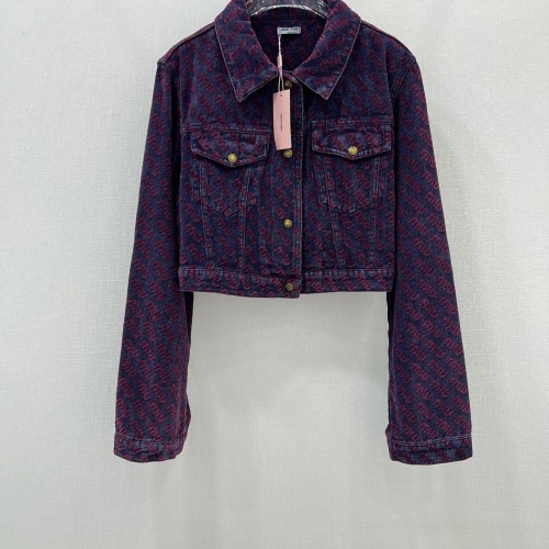 MIU MIU Jackets Long Sleeved For Women #1251626 $105.00 USD, Wholesale Replica MIU MIU Jackets