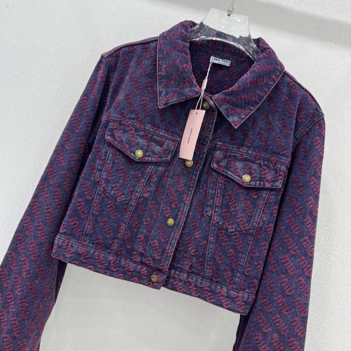 Replica MIU MIU Jackets Long Sleeved For Women #1251626 $105.00 USD for Wholesale