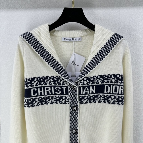 Replica Christian Dior Sweaters Long Sleeved For Women #1251691 $100.00 USD for Wholesale