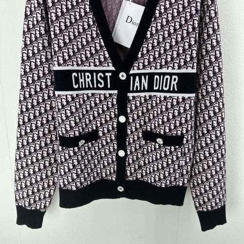 Replica Christian Dior Sweaters Long Sleeved For Women #1251694 $102.00 USD for Wholesale