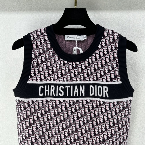 Replica Christian Dior Sweaters Sleeveless For Women #1251697 $80.00 USD for Wholesale