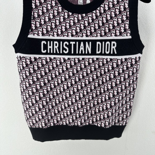 Replica Christian Dior Sweaters Sleeveless For Women #1251697 $80.00 USD for Wholesale