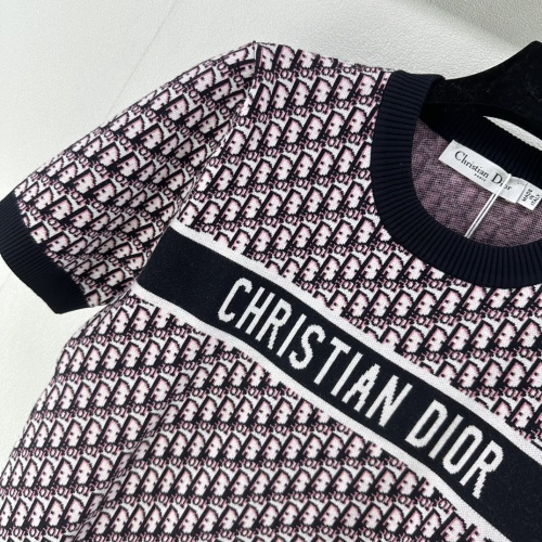 Replica Christian Dior Sweaters Short Sleeved For Women #1251699 $88.00 USD for Wholesale