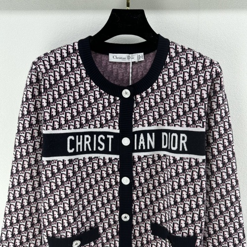 Replica Christian Dior Sweaters Long Sleeved For Women #1251700 $105.00 USD for Wholesale