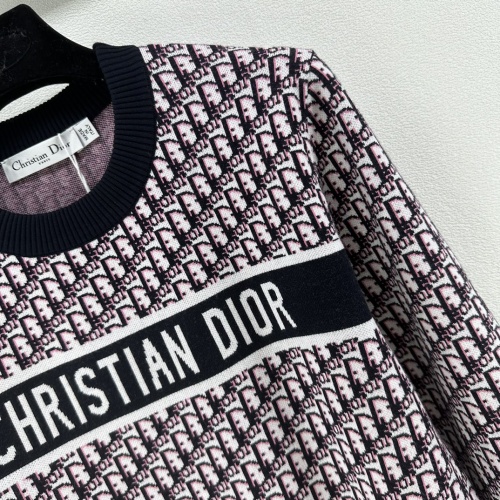 Replica Christian Dior Sweaters Long Sleeved For Women #1251702 $96.00 USD for Wholesale