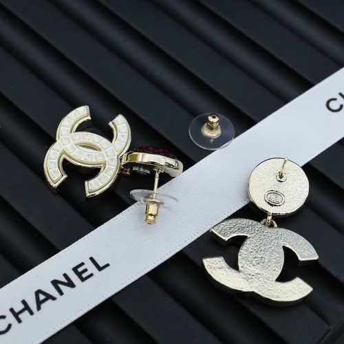 Replica Chanel Earrings For Women #1251730 $32.00 USD for Wholesale