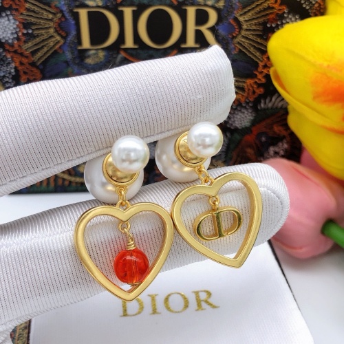 Replica Christian Dior Earrings For Women #1251776 $27.00 USD for Wholesale