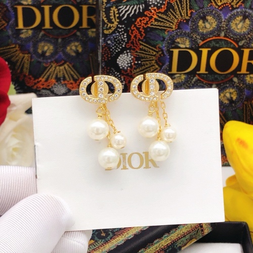 Replica Christian Dior Earrings For Women #1251794 $27.00 USD for Wholesale