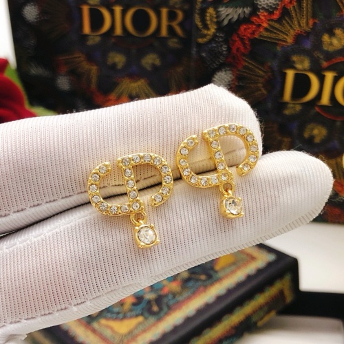 Replica Christian Dior Earrings For Women #1251796 $27.00 USD for Wholesale