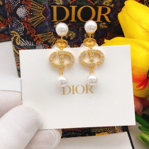 Replica Christian Dior Earrings For Women #1251809 $27.00 USD for Wholesale