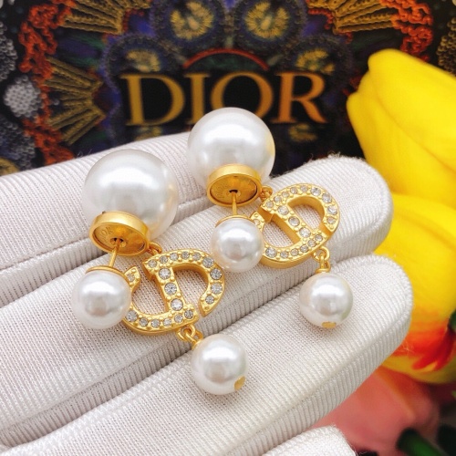 Replica Christian Dior Earrings For Women #1251809 $27.00 USD for Wholesale