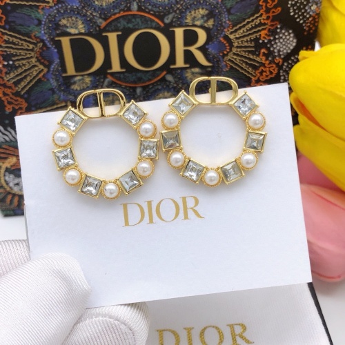 Replica Christian Dior Earrings For Women #1251825 $29.00 USD for Wholesale