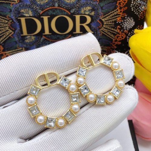 Replica Christian Dior Earrings For Women #1251825 $29.00 USD for Wholesale