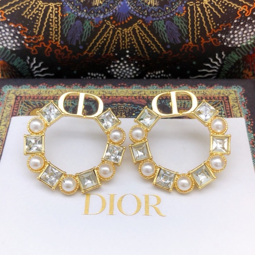 Replica Christian Dior Earrings For Women #1251825 $29.00 USD for Wholesale