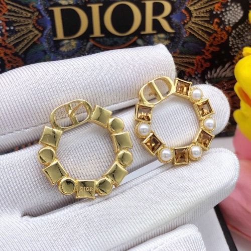 Replica Christian Dior Earrings For Women #1251827 $29.00 USD for Wholesale