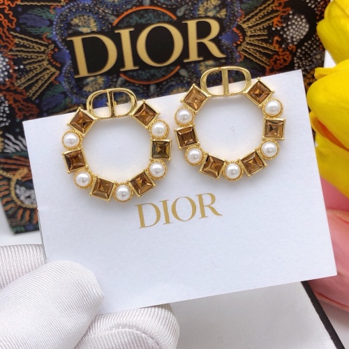 Replica Christian Dior Earrings For Women #1251827 $29.00 USD for Wholesale