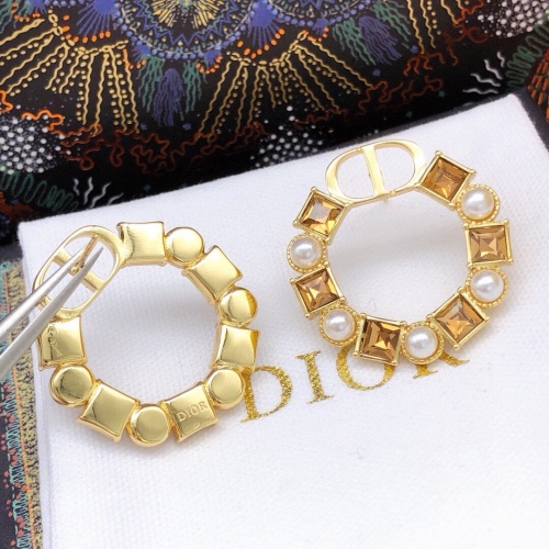 Replica Christian Dior Earrings For Women #1251827 $29.00 USD for Wholesale