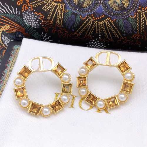 Replica Christian Dior Earrings For Women #1251827 $29.00 USD for Wholesale