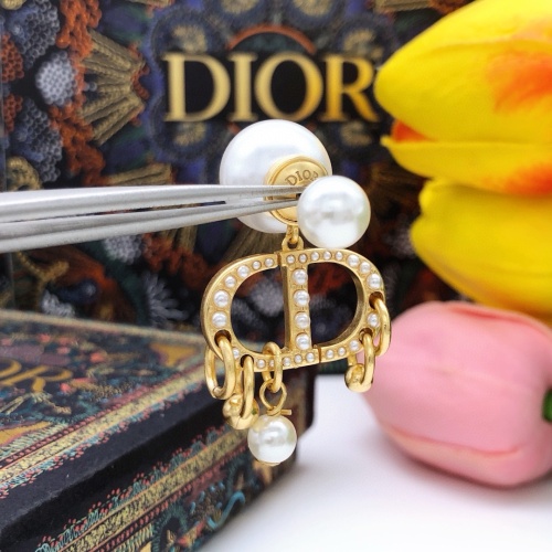 Replica Christian Dior Earrings For Women #1251837 $29.00 USD for Wholesale