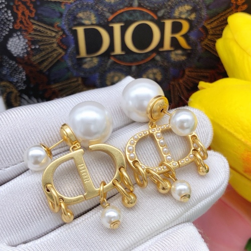 Replica Christian Dior Earrings For Women #1251837 $29.00 USD for Wholesale