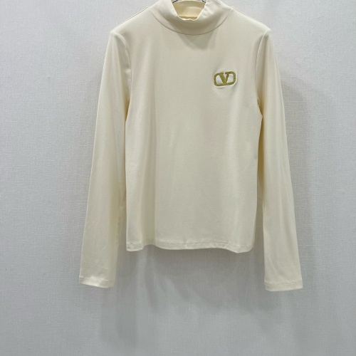 Valentino T-Shirts Long Sleeved For Women #1251839 $85.00 USD, Wholesale Replica Valentino T-Shirts