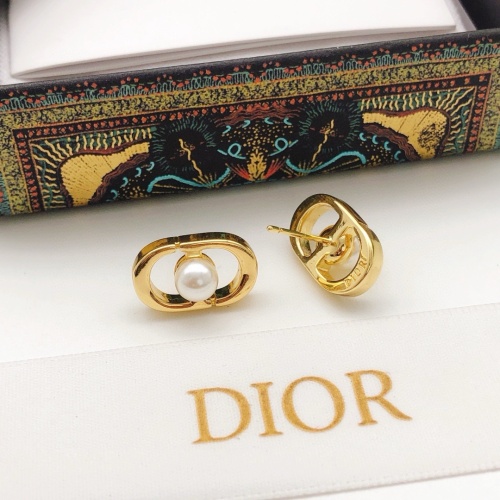 Replica Christian Dior Earrings For Women #1251862 $25.00 USD for Wholesale